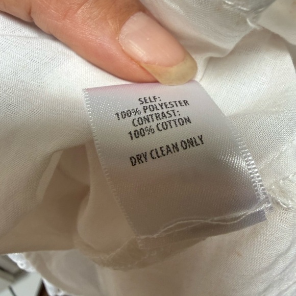 Elegant Monstera Leaf Spring Summer Bridal White Eyelet Lace Slip Dress Large - Picture 6 of 8